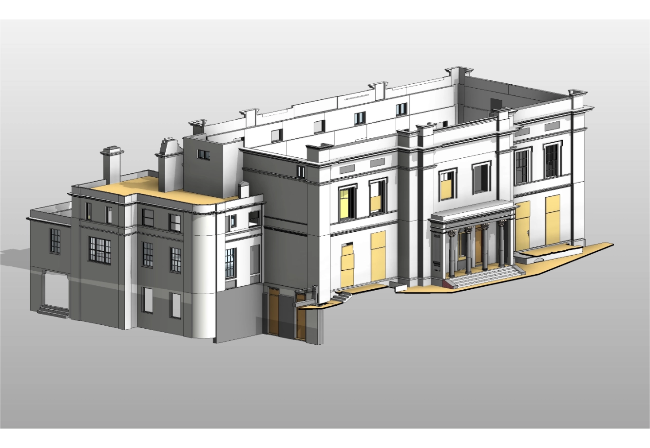 3D Revit model created from a measured building survey in Liverpool